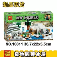 新款正品雪地我的世界系列21142极地圆顶冰屋拼装积木兼容乐高