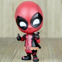 Q版英雄双刀战斗死侍手办模型 小贱贱车载摇头摆件装饰品公 [(鼓励手势款)死侍可摇头送双面胶] [!!当天发货]