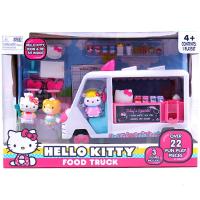 正品凯蒂猫直升飞机快餐车救援车人偶女孩过家家玩具模型 [凯蒂猫(快餐车)] [!!当天发货]