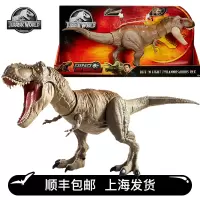 正版美泰侏罗纪世界电影同款关节可动恐龙模型大号霸王龙玩具