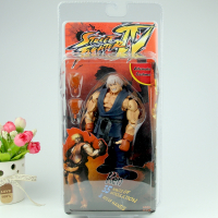 街头霸王游戏 街霸豪鬼 隆 肯 古烈7寸关节可动人偶公仔模型玩具 [蓝色肯] [!!当天发货]
