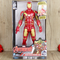 复联4钢铁蜘蛛侠 美国队长雷神绿巨人发声光可动公仔手办模型玩具 [可动钢铁侠说英文] [!!当天发货]