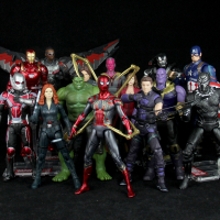  正版漫威手办蜘蛛钢铁侠模型 漫威[款式留言任意3款(底座支架)] [!!当天发货]套餐多款比较实惠哦。。