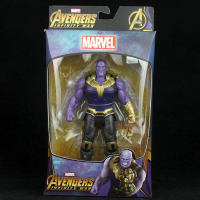 正版漫威复仇者联盟4 绿巨人蜘蛛钢铁侠MK50可动人偶发光模型 漫威[灭霸(底座支架)] [!!当天发货]