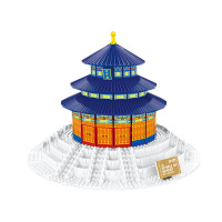 北京天安泰姬陵建筑积木高难度拼图成年拼装玩具大人legao城堡 5222中国北京故宫天坛