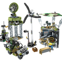 儿童拼装积木兼容乐高玩具军事模型黑金计划男孩6-12周岁 11701特种作战指挥部