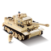 军事坦克车拼装玩具男孩子6兼容乐高8拼图儿童智力10周岁模型 82011虎式坦克