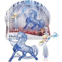 迪士尼冰雪奇缘爱莎公主艾莎娃娃爱沙安娜音乐玩偶女孩公仔玩具 时刻故事艾莎E6857 娃娃高约28cm左右