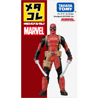 日本TOMY多美卡MARVEL漫威电影合金人偶玩具摆件迷你公仔手办死侍 死侍(武士刀版)115625 高度约7.8cm