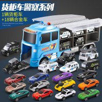 幼儿童玩具男孩动脑多功能宝宝两一三1-2-3-6岁以上智力开发5 警察款货柜车[带3432音乐早教内容+18合金车]