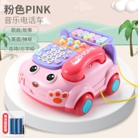 儿童玩具多功能1一岁半宝宝9个月6到12婴儿启蒙早教女孩男孩8 [电池版]打地鼠电子琴电话机多合一玩具车粉色
