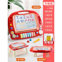 一岁半宝宝玩具幼儿童音乐启蒙早教游戏多功能早教桌子男女孩 可变桌子带支架写字板【配充电+螺丝刀】粉