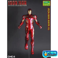 Crazy toys 美国队长3内战 钢铁侠12寸 MK46 飞姿 静态 模型 手办
