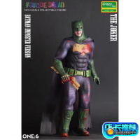 Crazy toys 蝙蝠侠:恶棍画廊 12寸小丑变体蝙蝠侠 模型 手办摆件