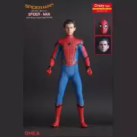 正版crazy toys 蜘蛛侠英雄归来彼得帕克12寸蜘蛛侠模型手办 蜘蛛侠(不可以关节) 高度约:30cm