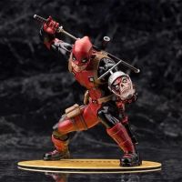 漫威宇宙X战警Deadpool死侍战斗姿势漫画版可换头模型手办摆件