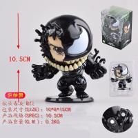 漫威宇宙毒液致命守护者毒液ABC款蜘蛛侠摇头Q版盒装模型手办摆件 摇头B款毒液 产品高度:约10.5cm