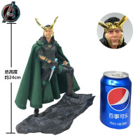 漫威复仇者联盟雷神3诸神昏邪神洛基1/10披风布料模型手办摆件 洛基 高度约:24cm
