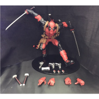X战警 漫画英雄 死侍 Deadpool 奔跑死侍 小贱贱 盒装模型 手办 死侍 高度约:23cm