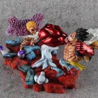 海贼/航海王 GK 四档路飞VS小唐 明哥 对战场景 盒装 模型 手办 一起买 产品高度:约15-19CM