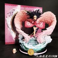 海贼王全系列POP四皇七武海鹰眼女帝熊索隆路飞罗凯多手办模型 GK/梦之翼罗宾/19CM 购买就送动漫钥匙扣