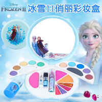 六一儿童节化妆品套装公主彩妆盒手提箱小女孩冰雪奇缘玩具 冰雪奇缘2化妆盒送化妆刷+指甲油
