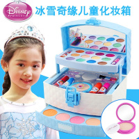 迪士尼儿童化妆品套装公主彩妆盒演出女孩玩具小女童生日 冰雪开心乐园送粉饼