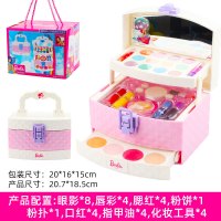 迪士尼冰雪奇缘儿童化妆品套装爱莎公主盒眼影盘宝宝玩具女孩 公主开心乐园送化妆刷和指甲油