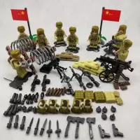 兼容乐高军事血战上甘岭二战人仔士兵积木玩具抗美援朝半岛集结号 半岛集结号