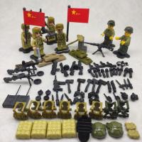 兼容乐高军事血战上甘岭二战人仔士兵积木玩具抗美援朝半岛集结号 抗美援朝