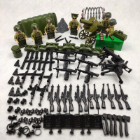 光荣使命兼容乐高游戏场景人仔现代警察军事人偶拼装玩具积木 激战太平洋