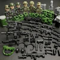 兼容乐高军事人仔积木儿童拼装玩具二战八路军国军日本男孩子 小队