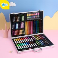 GWIZ儿童绘画工具套装学生美术用品礼盒画笔幼儿园男女孩玩具 铝合金礼盒绘画套装[102件基础套装]