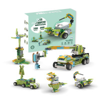 致砖小小编程师儿童电子积木套装电动机械齿轮拼插小颗粒男孩玩具