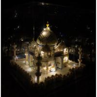 拼之星泰姬陵9914拼插积木带灯防尘盖罩兼容乐高女孩生日 9914泰姬陵带灯