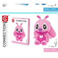 乐串66001-66007史迪仔叮当猫马里奥串联拼装积木玩具兼容乐高 66002史迪仔粉