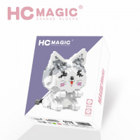 HC6041-6046钻石颗粒积木儿童创意休闲 系列玩具兼容乐高 HC-6041小猫咪0
