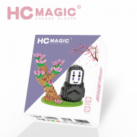 HC6041-6046钻石颗粒积木儿童创意休闲 系列玩具兼容乐高 HC-6045樱花
