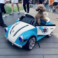 婴儿童电动车四轮可坐遥控汽车1-3岁4-5摇摆童车可坐人宝宝玩具车 蓝色+双驱电+遥控+硬座+前后摇摆