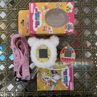 2020新款充电拓麻歌子宠物蛋养宠物游戏机微聊版彩屏电子宠物机 黄色[充电版]送1保护套+长挂绳+黑白宠物机