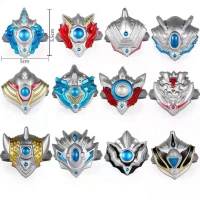 捷德奥特曼玩具套装组合全套男孩变身器欧布罗布武器变身器大礼盒 单独泰伽手镯12只6戒指+卡片