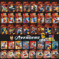 蜘蛛侠钢铁侠3复仇者联盟4漫威小人仔英雄毒液2拼装积木玩具 40盒复仇者反浩克机甲VS灭霸送3礼物
