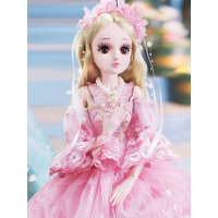 60厘米cm丹路大号公主超大洋娃娃礼盒套装仿真女孩 珍藏版-娜塔莎眨眼60厘米高送支架 智能版(28件套衣服)+至尊礼包