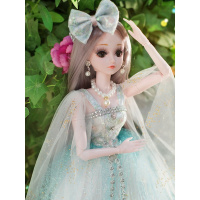 60厘米cm丹路大号公主超大洋娃娃礼盒套装仿真女 珍藏版-多洛莉丝眨眼60厘米高送支架 音乐版(14件套衣服)+豪华礼包