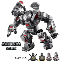 复仇者积木联盟4全套钢铁侠基地机甲3联盟4毒液蜘蛛侠男孩拼 战争机甲
