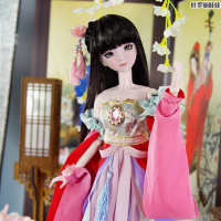 正品50CM叶罗丽娃娃夜萝莉仙子紫 【凤玲珑（50CM）】 【韵达当天发货】+（运费险）+（代写卡片）+（送公主贴画