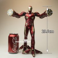 漫威真人版复仇者联盟静态手办模型摆件配真人头 B款真人钢铁侠MK50(高29.5厘米)