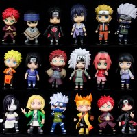 火影忍者鸣人佐助卡卡西宇智波鼬我爱罗大蛇丸纲手办模型蛋 [袋装]一二三代火影忍者公仔全套18款 [!!当天发货]