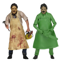 NECA 39748 德州电锯狂 40周年 皮脸Leatherfa 40周年版+绿色版[套装] NECA/德州电锯杀人狂