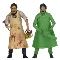 NECA 39748 德州电锯狂 40周年 皮脸Leatherfa 40周年版+绿色版[套装] NECA/德州电锯杀人狂